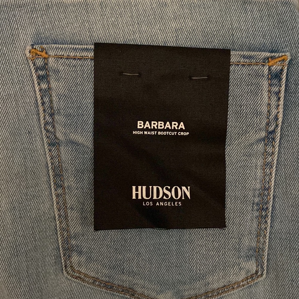 PRICE DROP 💣 HUDSON JEANS 25” Barbara skinny, high waist, bootcut crop. NWT - Picture 4 of 6